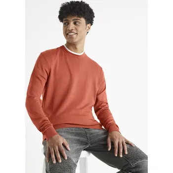 Pánský svetr Celio Hladký svetr Befirst - Pánské Celio červená 1813489