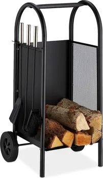 Garlist GC vozík/stojan na dřevo + set nářadí černý