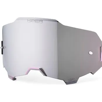 Motocyklové brýle Plexi ARMEGA (HIPER stříbrné chromové, Anti-fog)