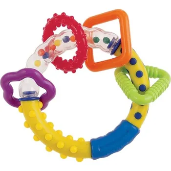 Kousátko s chrastítkem - KOLEČKO S TVARY barevné - Canpol