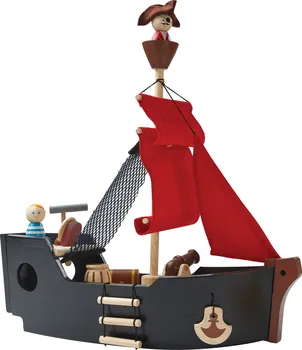 Dřevěná hračka Plan Toys 6114 Pirátská loď