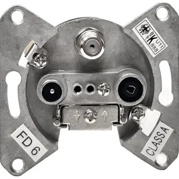 Elektrická zásuvka Transmedia Zásuvka SAT+TV+R koncová FD 6