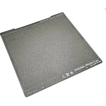 Příslušenství k 3D tiskárně Prusa Research Oboustranný ocelový tiskový plát se zrnitým práškovým PEI povrchem