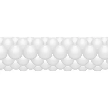 Balónek Balónková girlanda bílá 3 m balonky.cz b83002