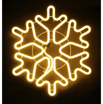 Vánoční dekorace Svítící LED vločka 55cm Vánoční dekorace teplá bílá