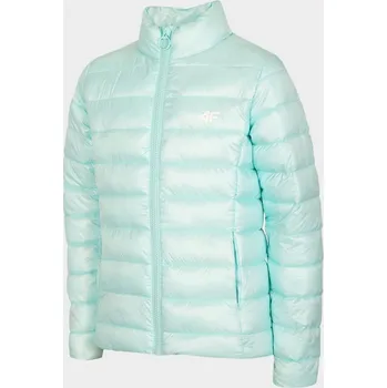 Dívčí bunda 4F HJL22-JKUDP001 MINT Dětská bunda EU 164