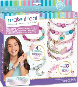 dětská sada na výrobu šperků Make It Real Bringing Creativity to Life Celestial Stones Bracelets