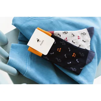 Miusical Notes 466 tmavě modré ponožky - Více More, 39/42 i556_60448_407_61467