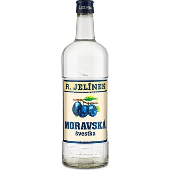 Pálenka Moravská švestka Bílá 38 % 1l Jelínek