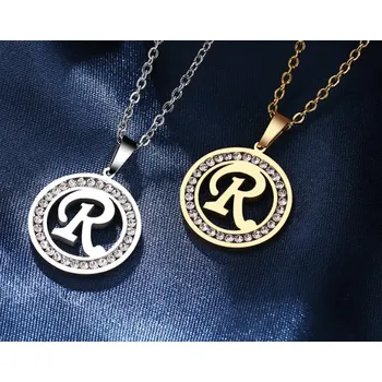 Náhrdelník Řetízek s přívěskem R, Varianta Zlatá