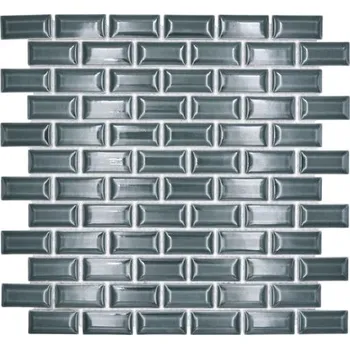 Obklad Keramická mozaika CBG 116 Brick Bond Diamond uni zelená 30x30cm