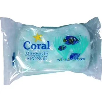 CORAL Koupelová houba MASSAGE 15x10x5cm