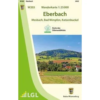 Cestování Eberbach Wanderkarte 1:25 000