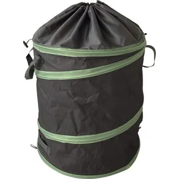 Pytle na odpadky Pytel na zahradní odpad Lafiora Popup 80 l se stahovací šňůrkou šedo-zelený