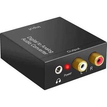Média konvertor Konvertor digitálního zvuku na analogový RCA+3,5mm