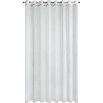 Závěs Eurofirany Meril bílý/zlatý