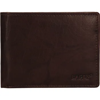 Peněženka Pánská kožená peněženka Lagen Aleš - tmavě hnědá