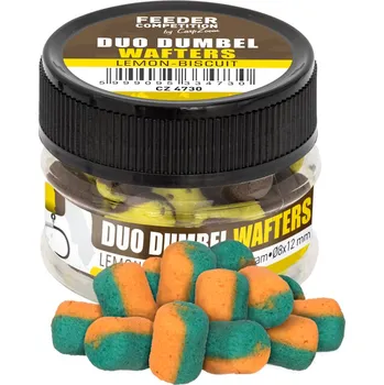 Návnadová surovina Nástraha Duo Dumbels Wafters, CSV 15 g, 8 x 12 mm, Squid-Apricot