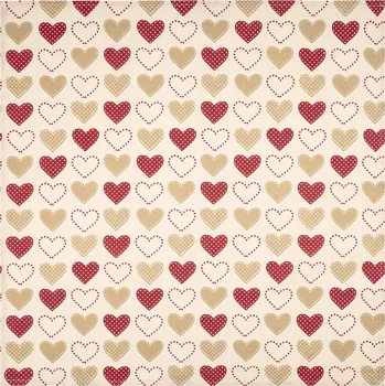 ubrus Home Elements Ubrus Srdcový motiv, 90 x 90 cm, červená