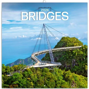 Kalendář Poznámkový kalendář Mosty 2024, 30 x 30 cm