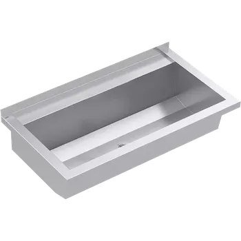 Umyvadlo Mycí koryto KWC Planox PL8TCS (80cm délka, 1.4016 chromová ocel, lesk)