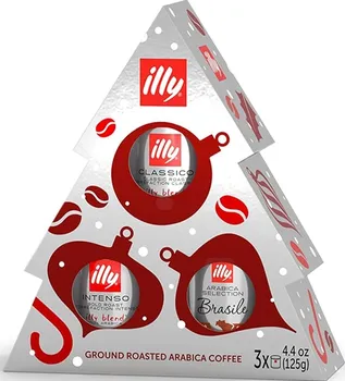 Káva illy Christmas Tree mletá 3x 125 g