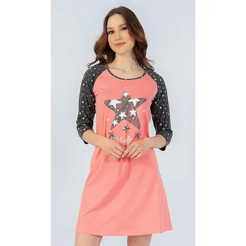 Dámská noční košile dámská noční košile Vienetta Secret Hvězda L