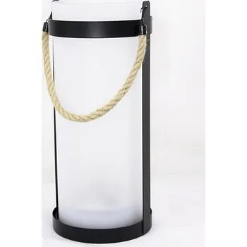 Žárovka HANKO solární sloupová lampa ohnivé sklo, lanové držadlo