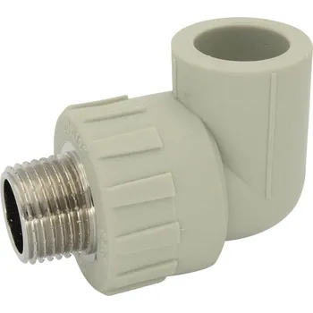 Vodovodní potrubí Slovarm - Přechodka kolenová DG PPR 25x1/2 s kovovým závitem vnějším - 332512