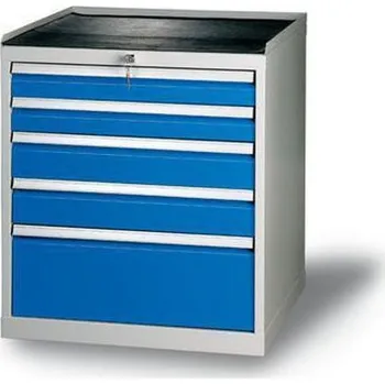 Skříňka na nářadí Dílenská zásuvková skříň, 84 x 72 x 70 cm, 5 zásuvek