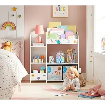 Dětská skříň Dětský organizér s úložnými boxy | 93 x 30 x 100 cm