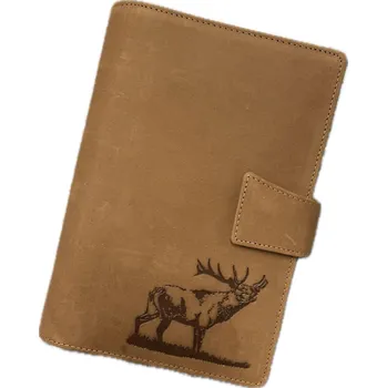 Kalendář E-myslivost Kožený myslivecký diář - motiv Jelen troubící II