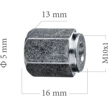 Brzdová hadice WP Koncovka brzdové trubky 5mm M10x1 13x16mm