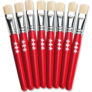 Umělecký štětec Standardní ploché štětce 15 mm, Sada 8 ks.