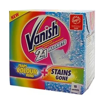 Odstraňovač skvrn VANISH MAGNETS Sáčky na skvrny 2in1 COLOUR / WHITE 10ks