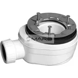 Polysan Sifon vaničkový pro otvor 90 mm, s nerezovou přírubou, odpad 40 mm, 71672