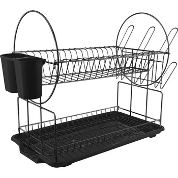Odkapávač na nádobí Home Elements Dvoupatrový odkapávač na nádobí 52,5 x 23,5 x 36 cm