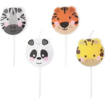 Dortová svíčka Party Pal Svíčky zvířátka 4 ks