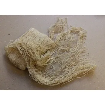 Rybářská síť 400 x 200 cm - dekorační síť 4 x 2 m - přírodní bavlna