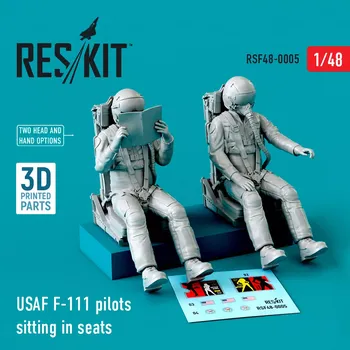 Plastikový model Reskit 1/48 USAF F-111 pilots sitting in seats - 2 pcs.