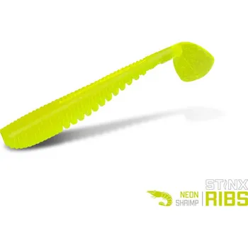 Umělá nástraha Gumová nástraha Delphin B! StinxRIBS 20ks/5cm - Neon