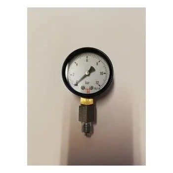 Příslušenství k zahradní technice Tlakový vzduchový manometr 0-12bar. Šroubení 1/4 " nebo M12x1,5, 16796