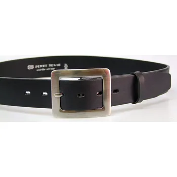 Opasek PENNY BELTS Kožený opasek 10863 černý - 110 cm