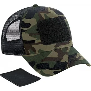 Kšiltovka Beechfield Snapback Trucker kšiltovka s odnímatelným panelem na výšivku Barva: jungle kamufláž CB641