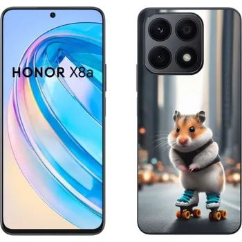 Pouzdro na mobilní telefon Gelový kryt mmCase na Honor X8a - křeček na bruslích