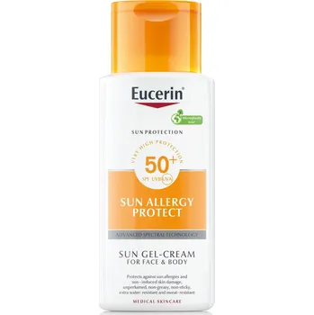 Přípravek na opalování Eucerin Sun Allergy Protect krémový gel proti sluneční alergii SPF 50 150 ml