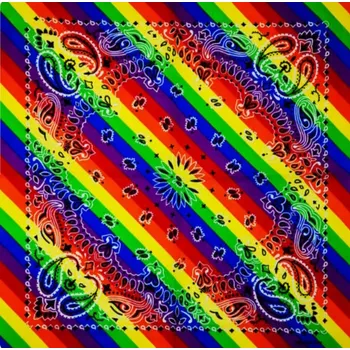 Šátek Blingstar Bandana šátek Duhový 55 cm - B2391