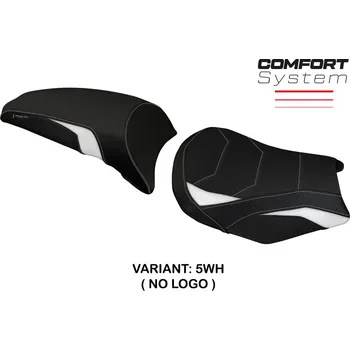 Moto sedlo TPZ Italia Potah sedla Kawasaki Ninja 650 (17-24) Sihu comfort potah sedla: bez loga 5WH (white)