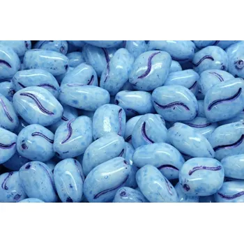 Dětské navlékací korálky Oboustranná vlnitá zrnka 11x8 mm č. 6