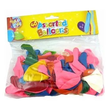 Hračka pro nejmenší Balónky nafukovací 40ks barevné MIX